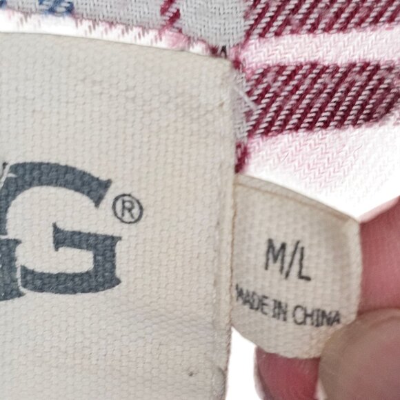 Womens Winter Warm Classic Long Red Gray Blue Plaid Fleece Flannel Ugg Robe M/L - Picture 11 of 11